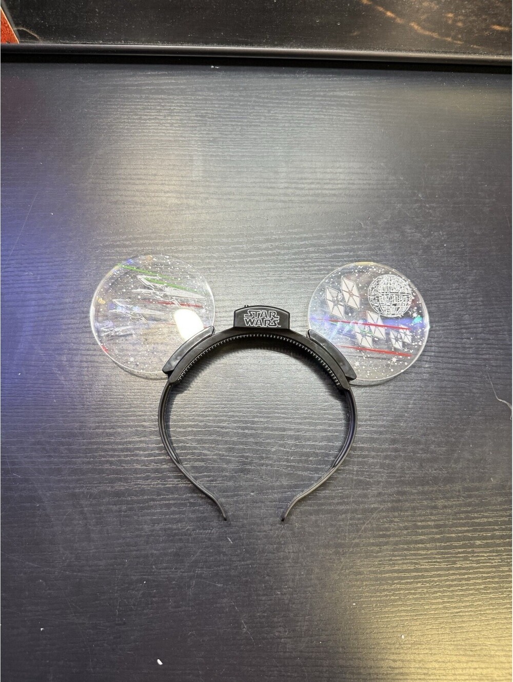 Disney Parks Star Wars Light Up Mickey Ears Death Star X-Wing TIE Fighter Read